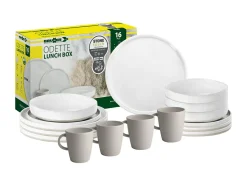 Brunner Lunchbox Odette 16-teiliges Geschirrset - Creme