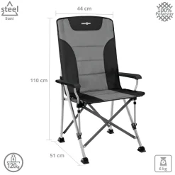 Brunner Raptor Highback Faltstuhl - Grey