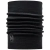 Buff HW Merino Wool Solid Black Schal