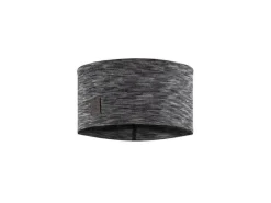Buff Merino Heavy Stirnband - Multistripes Fog Grey