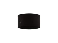 Buff Merino Heavy Stirnband - Solid Black