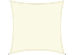Buitenkado 2.5 x 2.5 wasserdicht Sonnensegel - cream white