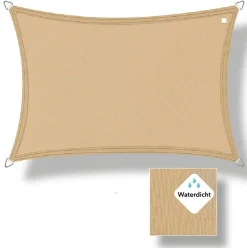 Buitenkado 2.5 x 3 wasserdicht Sonnensegel - sand beige