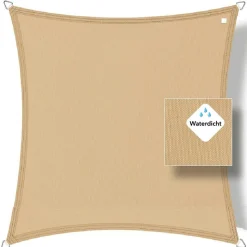 Buitenkado 2.5 x 2.5 wasserdicht Sonnensegel - sand beige