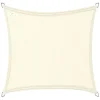 Buitenkado 2x2 HPDE Sonnensegelset - cream white