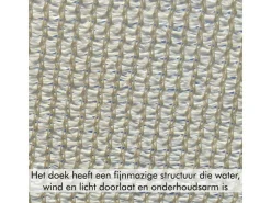 Buitenkado 2.5x3.5 HPDE Sonnensegelset - taupe