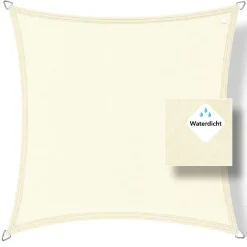 Buitenkado 2x2 wasserdicht Sonnensegel - cream white