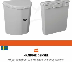 Campout Abfalleimer mit Deckel - 10 Liter