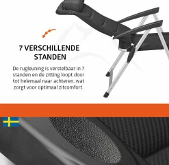 Campout Colibri Hybrid Set von 2 Klappstuhle - Black
