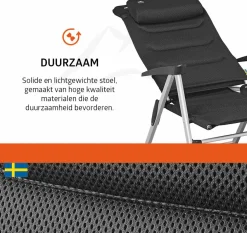 Campout Colibri Hybrid Set von 2 Klappstuhle - Black