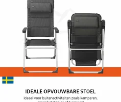 Campout Regent Set von 2 Klappstuhle - Grey