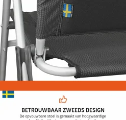 Campout Regent Set von 2 Klappstuhle - Grey
