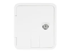 Carbest Serviceklappe mit Schloss 107x122mm - white