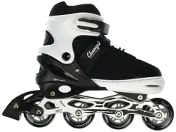Champz Schwarz ABEC9 Semi-Softboot verstellbar Inline-Skates