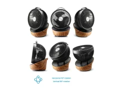 Clean Air Optima CA403 Smart Zirkulator Ventilator - Wood Design