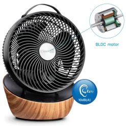 Clean Air Optima CA403 Smart Zirkulator Ventilator - Wood Design