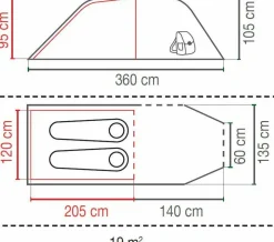 Coleman Cortes 2 Tunnelzelt