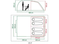 Coleman Vespucci 4 Tunnelzelt