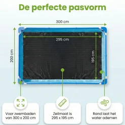 Comfortpool Pro 300x200 cm Abdeckplane - Black