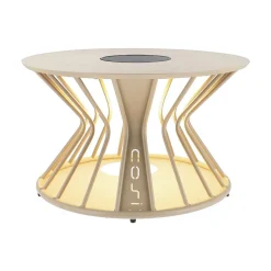Cosi Cosilumia Ø70 cm Solartisch mit Beleuchtung - Sand Beige