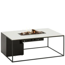 Cosi Fires Cosidesign Line Feuertisch - Black/White marble