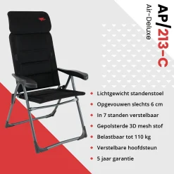 Crespo AP-213 Compact Black Klappstuhl