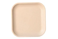 Croppie 20 cm Quadrat Teller - naturel