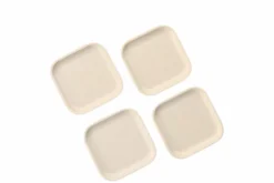 Croppie 20 cm Quadrat Teller - naturel