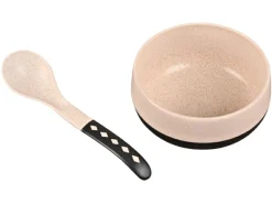 Croppie 250 ml Charcoal Suppenschüssel mit Löffel - Set von 4