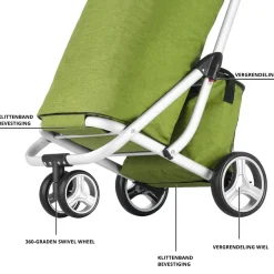 Cruiser 3-Räder 58 Liter einkaufstrolley mit kuhltasche