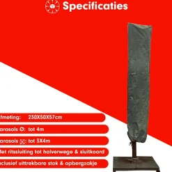 CUHOC Diamond 230 x 50 x 57 cm Ampelschirmhülle