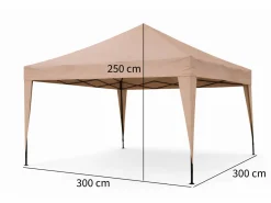 CUHOC Easy Up 3x3 m Partyzelt - Taupe