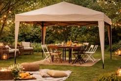 CUHOC Easy Up 3x3 m Partyzelt - Taupe