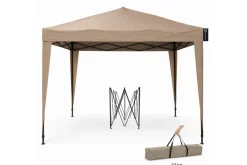 CUHOC Easy Up 3x3 m Partyzelt - Taupe
