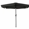 CUHOC sonnenschirm Ø3m schwarz mit volant