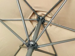CUHOC Urban Taupe Sonnenschirm mit Hülle und Stände