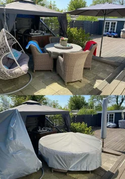 CUHOCDiamond Label 255x255x100x70 Gartenmöbel Abdeckung
