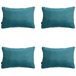 Dekokissen Madison Panama seeblau - 4er-Set