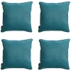 Dekokissen Madison Panama seeblau - 4er-Set