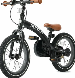 Deryan 12 Zoll Luxus 3-in-1 Kinderfahrrad - Black
