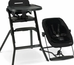 Deryan Curve Kinderstuhl Mit Wippe und Sitzkissen - Black