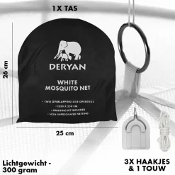 Deryan Doppeltes Moskitonetz mit Reisetasche