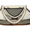 Deryan Kleinkindbett Luxe mit Matratze & Ledergriffen – Sand