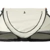Deryan Kleinkindbett Luxe mit Matratze und Ledergriffen - Ivory