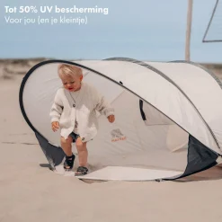 Deryan Luxus XXL Pop-Up Strandzelt - Cream