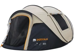 Deryan 4P Pop-Up Zelt – Sand