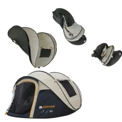 Deryan 4-Personen 8000MM Luxe Pop-Up Zelt