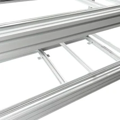 Doppel-Heckauszug mit 2 offene Boxen und Multiplexplatte -90x40cm
