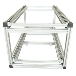 Doppel-Heckauszug mit 2 offene Boxen und Multiplexplatte -90x40cm
