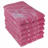 DoubleDry Blume 50 x 50 cm 6-er Set Küchentüchern - Rosa